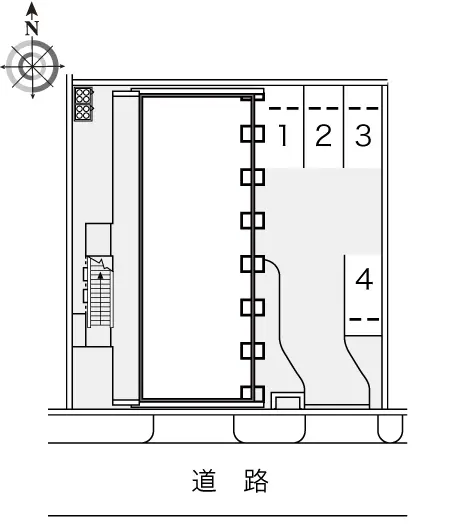 ★手数料０円★大阪市東住吉区住道矢田　月極駐車場（LP）